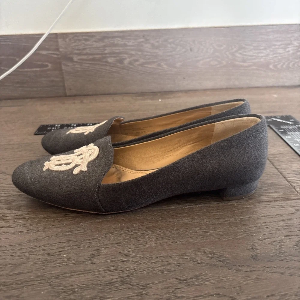 Tory Burch Wall Grey Flats Women's Size 6 1/2